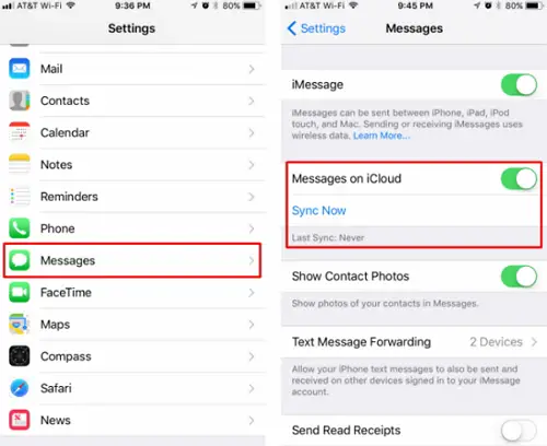 ¿Dónde se guardan los mensajes de texto en el iPhone? 2