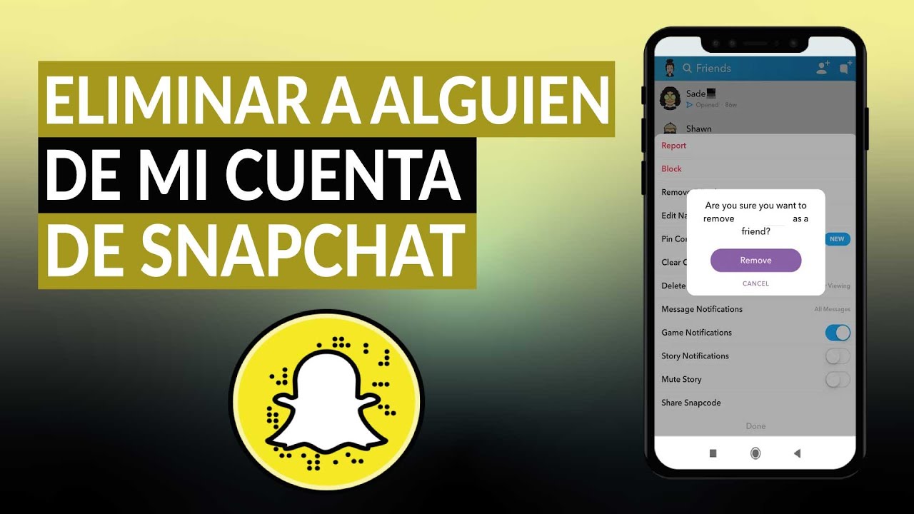 ¿Qué sucede cuando se elimina a alguien en Snapchat? 1