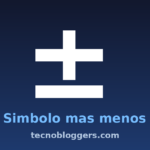 Símbolo más menos en el teclado