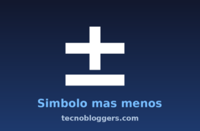 Símbolo más menos en el teclado