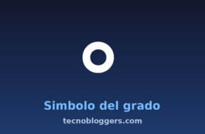 Símbolo del grado en el teclado