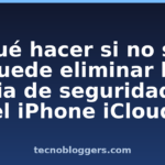 Qué hacer si no se puede eliminar la copia de seguridad en el iPhone iCloud Qué hacer si no se puede eliminar la copia de seguridad en el iPhone iCloud