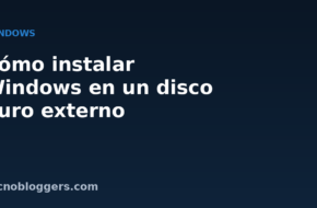 Cómo instalar Windows en un disco duro externo